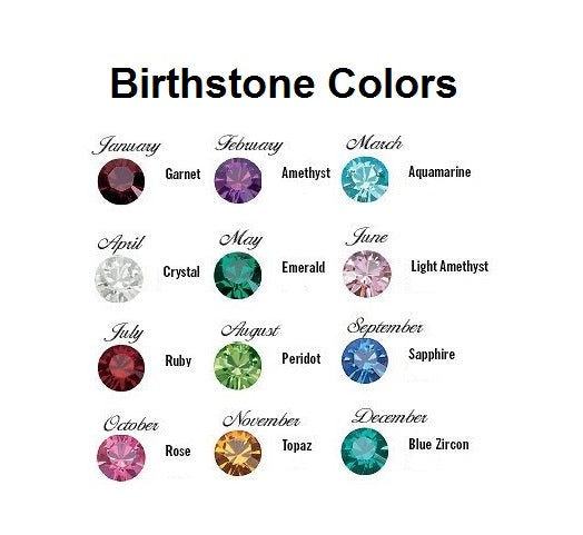 Birthstone Floating Crystal Charms Light Purple Heart – Paracord