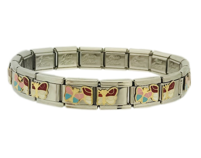 Zoppini Italian Bead Bracelet Butterfly 9mm Italian Charm Starter