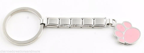 9mm Italian Charm Dog Print Key Chain