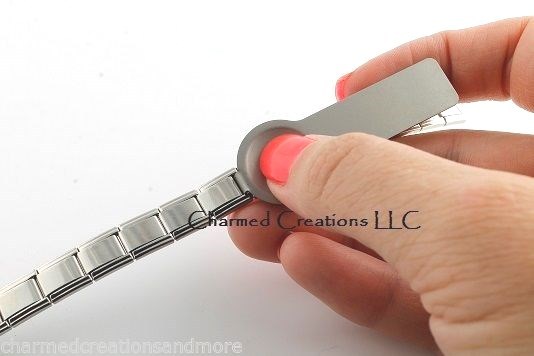 9mm Italian Charm Silver Heart Key Chain