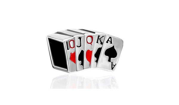 European Bead Poker (Compatible With Pandora Charm Bracelets)