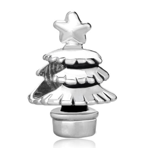European Bead Christmas Tree Charm (Compatible With Pandora Charm Bracelets)