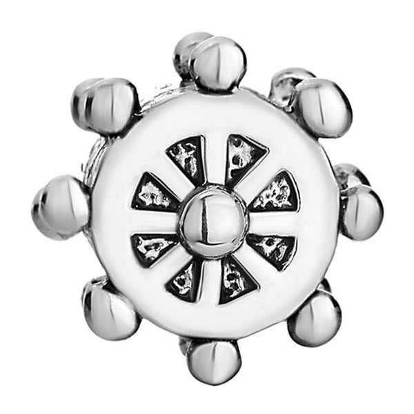 European Bead Ships Wheel (Compatible With Pandora Charm Bracelets)