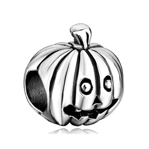European Bead Pumpkin (Compatible With Pandora Charm Bracelets)