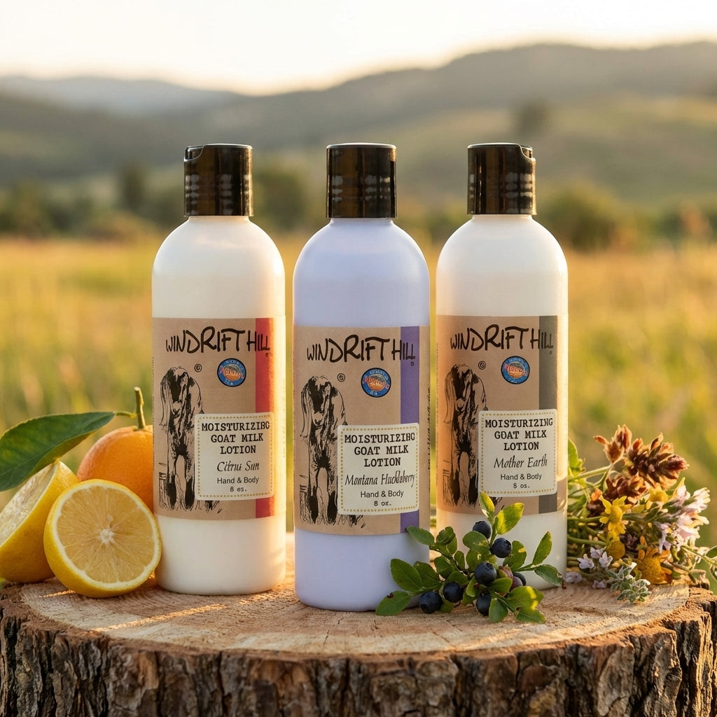 Windrift Hill Handmade Moisturizing Goat Milk Lotion -22 Scents