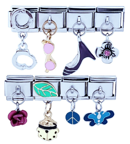 Assorted Dangles 9mm Italian Charms