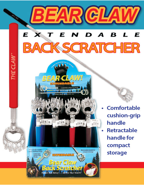 Bear Claw Retractable Back Scratcher Display With Comfort Cushion Grip