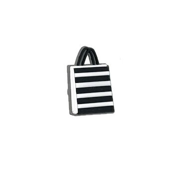 Black And White Purse Shoe Charm