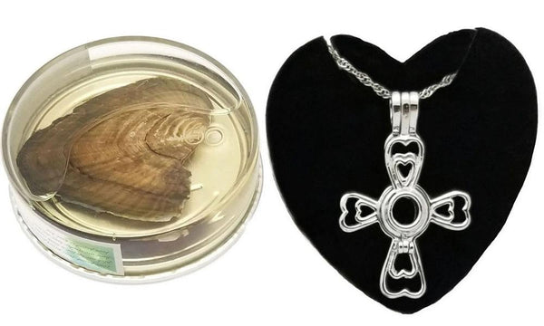 Love Pearl™ Cross Cage Necklace DIY Oyster Opening Kit