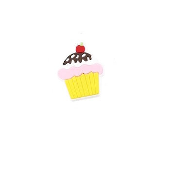 Cupcake With Sprinkles Shoe Charm