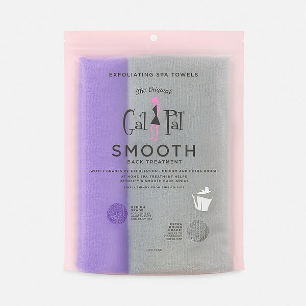 2Pk Gal Pal Smooth Back Exfoliating Spa Towels