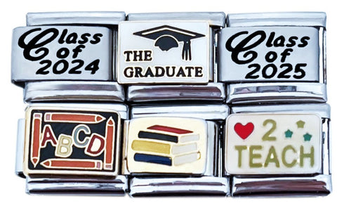 Graduation & School Theme 9mm Italian Charms