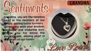 Grandma Sentiments Love Pearl™ Cage Necklace DIY Oyster Opening Kit