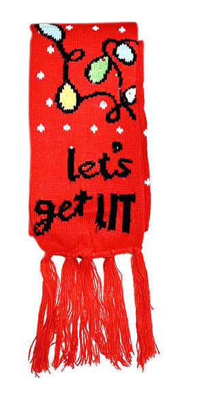 LED Light Up Flashing Christmas Scarf Lets Get Lit