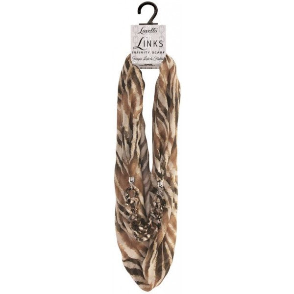 Lavello LINKS Zebra Print Infinity Scarf