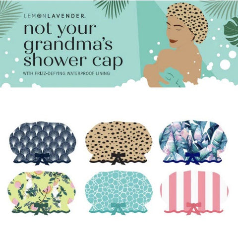 Not Your Grandmas Shower Cap By Lemon Lavender (Assorted)