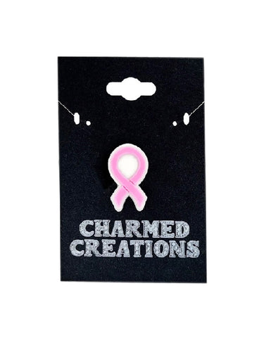 Pink Ribbon Breast Cancer Awareness Shoe Charm