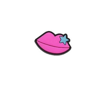 Pink Lips Shoe Charm