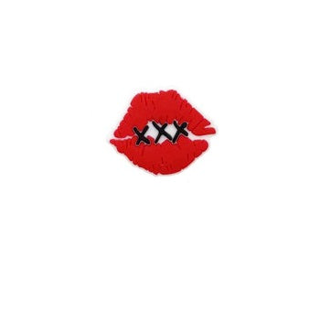 Red Lips Shoe Charm