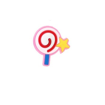 Lollipop With Star Shoe Charm