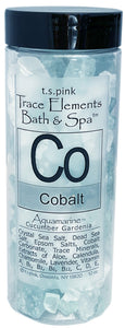 Cobalt Trace Elements Bath & Spa Sea Salt (Aquamarine, Cucumber Gardenia) By T.S. Pink