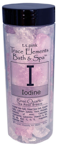 Iodine Trace Elements Bath & Spa Sea Salt (Rose Quartz) By T.S. Pink