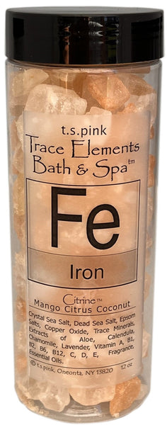 Iron Trace Elements Bath & Spa Sea Salt (Mango Citrus Coconut) By T.S. Pink