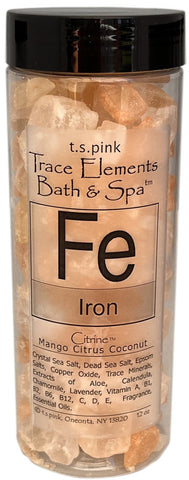 Iron Trace Elements Bath & Spa Sea Salt (Mango Citrus Coconut) By T.S. Pink