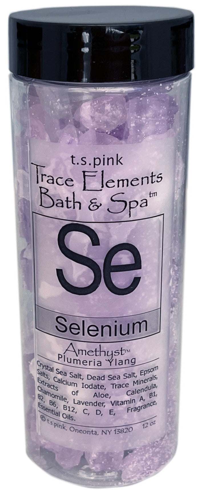 Selenium Trace Elements Bath & Spa Sea Salt (Amethyst Plumeria Ylang) By T.S. Pink