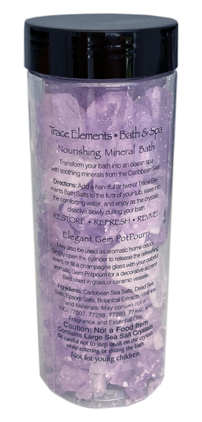 Selenium Trace Elements Bath & Spa Sea Salt (Amethyst Plumeria Ylang) By T.S. Pink