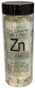 Zinc Trace Elements Bath & Spa Sea Salt (Jade, Cucumber Spice) By T.S. Pink