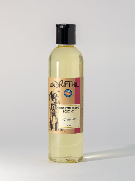 Windrift Hill moisturizing bath & body oil Citrus Sun scent 8oz