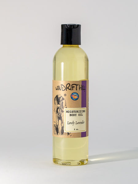 Windrift Hill moisturizing bath & body oil Lovely Lavender scent 8oz