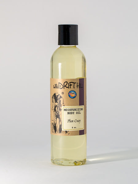 Windrift Hill moisturizing bath & body oil Plum Crazy scent 8oz