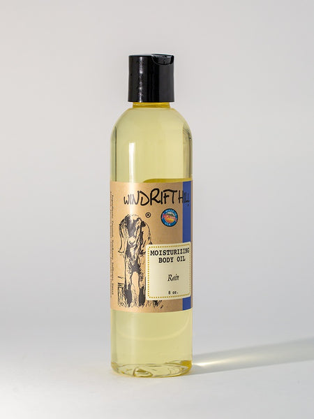 Windrift Hill moisturizing bath & body oil Rain scent 8oz
