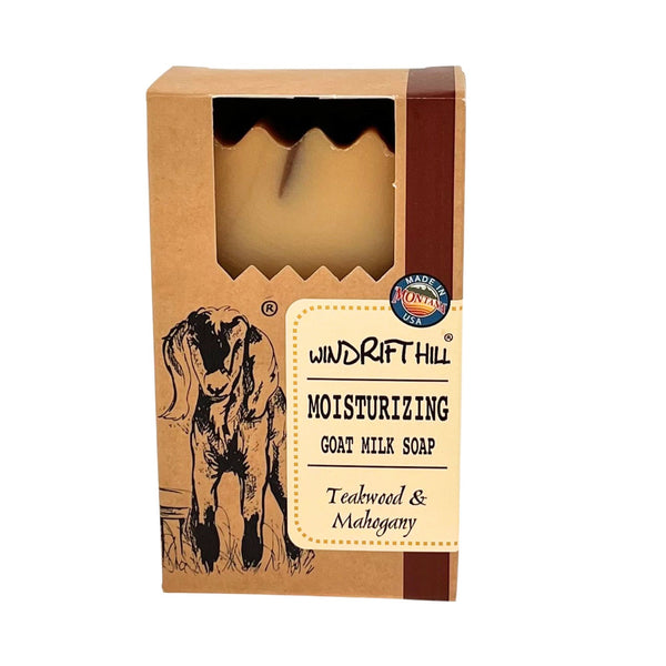 Windrift Hill Teakwood & Mahogany Moisturizing Goat Milk Soap Bar

