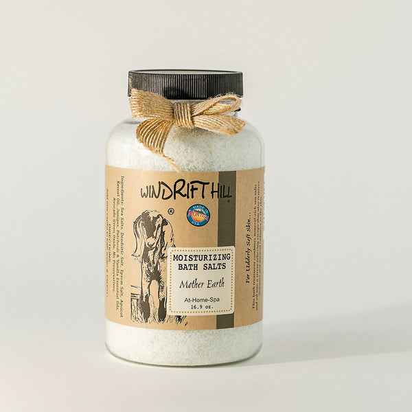 Windrift Hill moisturizing bath salts Mother Earth scent 16.9oz