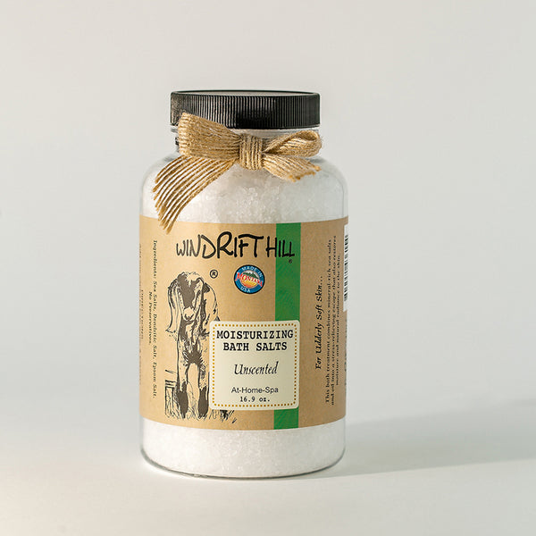 Windrift Hill moisturizing bath salts Unscented 16.9oz