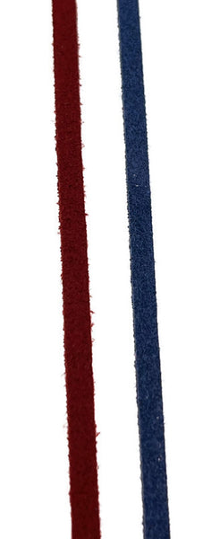 2-Pack Colorful Thin Suede For Necklaces Or Wrap Bracelets