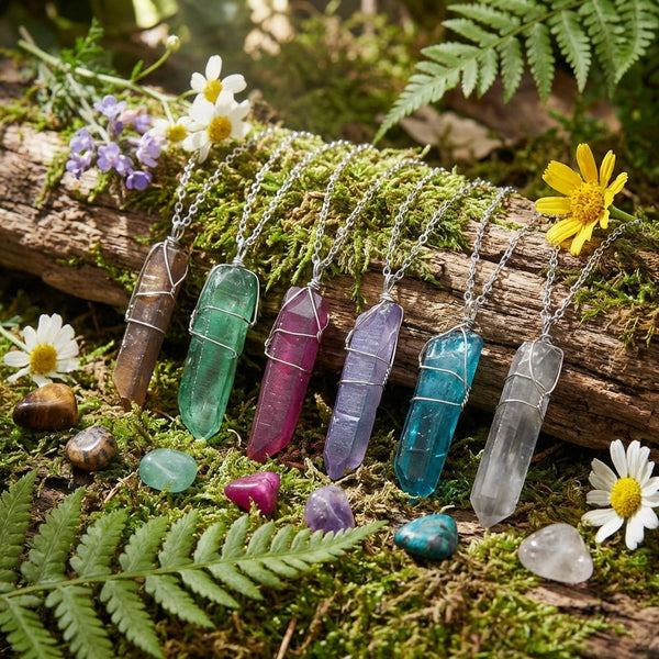 Assorted Crystal Pilar Necklaces