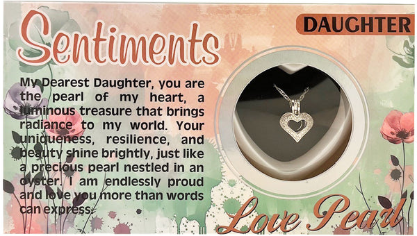 Daughter Sentiments Love Pearl™ Cage Necklace DIY Oyster Opening Kit