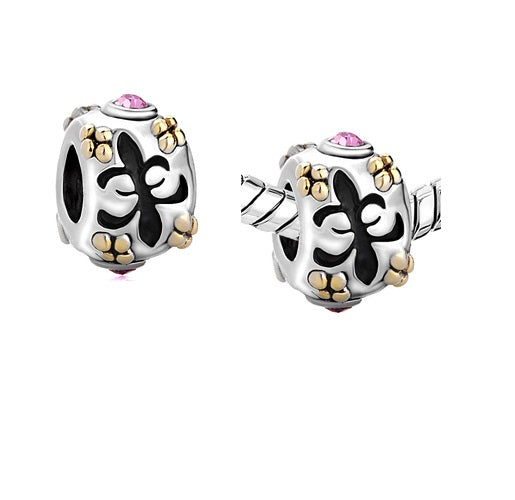 European Bead Fleur De Lis (Compatible With Pandora Charm Bracelets)
