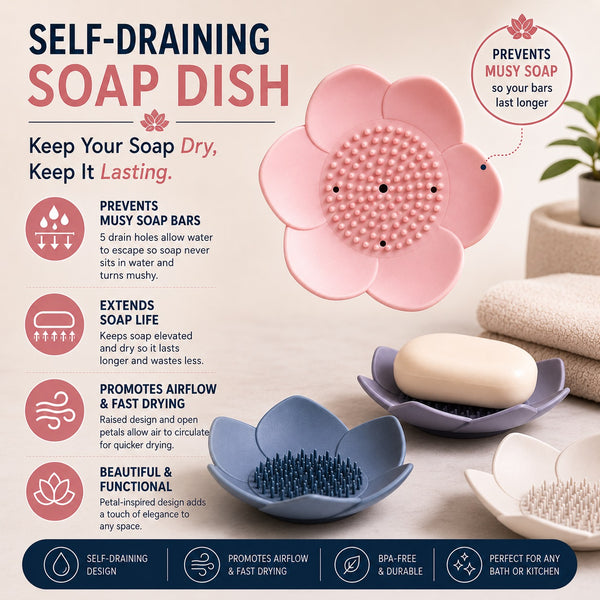 Lotus Flower Self Draining Soap Dishes Benefits Guide

