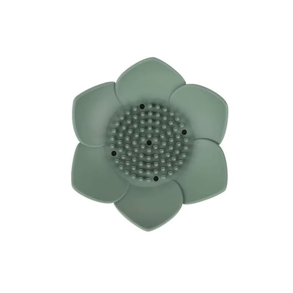 Green Silicon Soap Saver Draining Dish