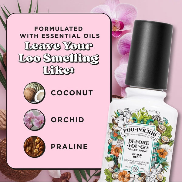 Poo Pourri Beach Bum Scent Chart