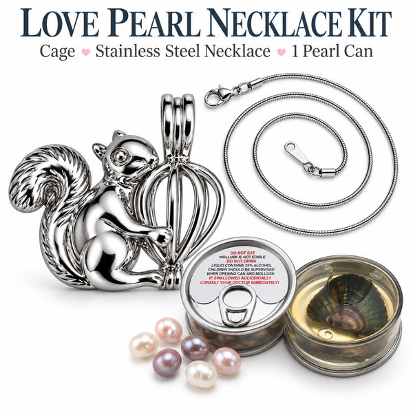 Love pearl squirrel cage necklace with can of pearl create this interactive pearl reveal jewelry making experience.
