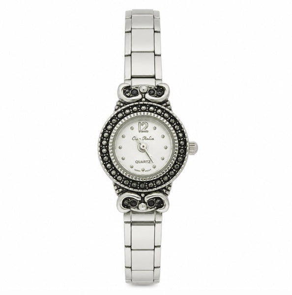 Ciao Italia Oil Rubbed Round 9mm Italian Charm Watch