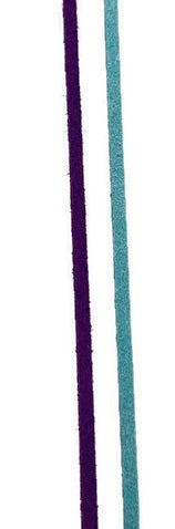 2-Pack Colorful Thin Suede For Necklaces Or Wrap Bracelets