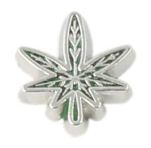 Pot Leaf Floating Charm