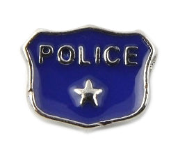 Police Badge Floating Charm